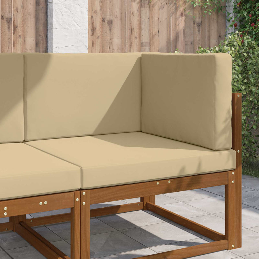 Buiten bankkussen 3 pcs Beige Polyester
