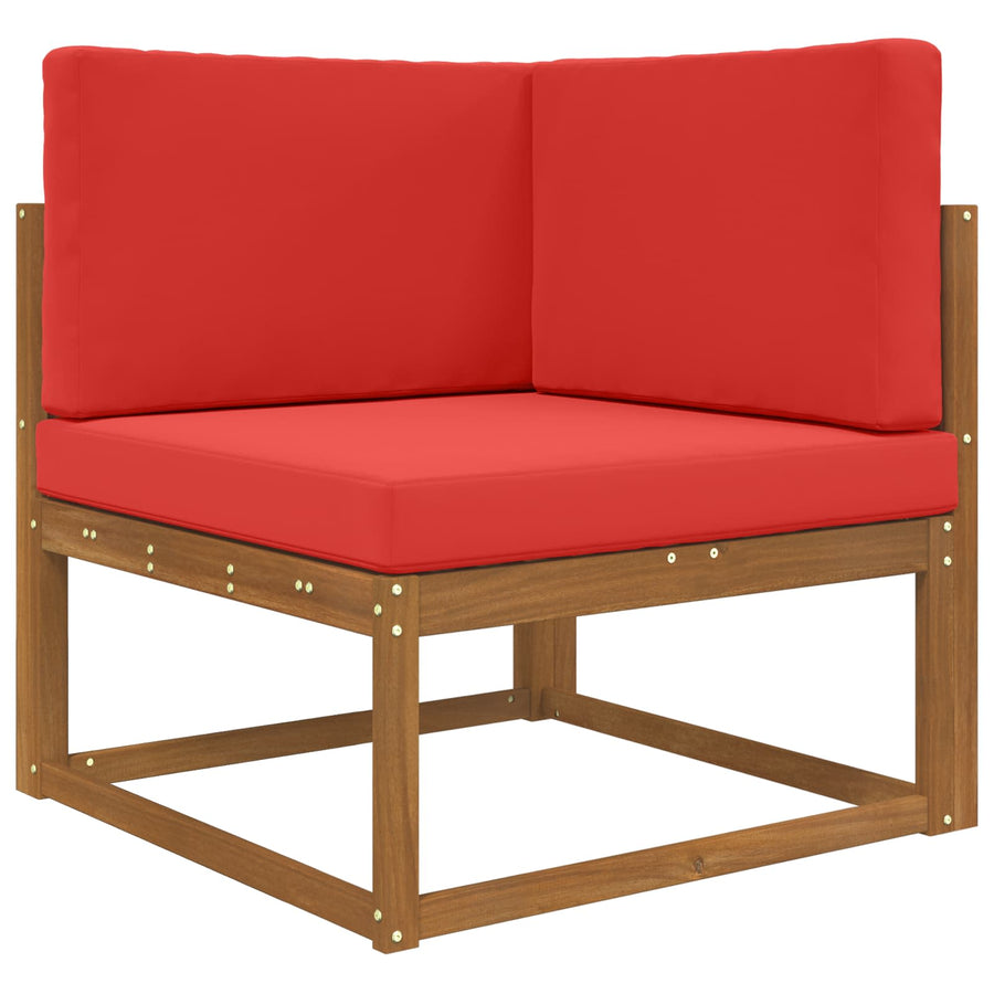 Buiten bankkussen 3 pcs Rood Polyester