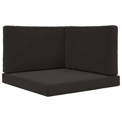 Buiten bankkussen 3 pcs Zwart Polyester