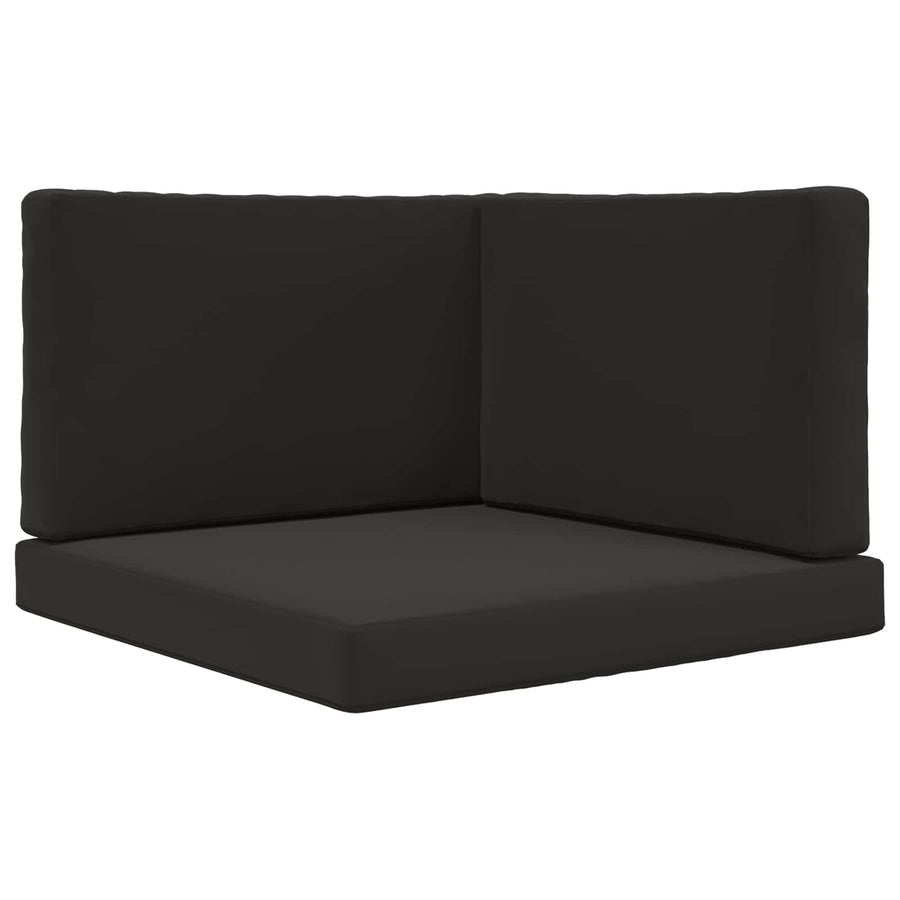 Buiten bankkussen 3 pcs Zwart Polyester