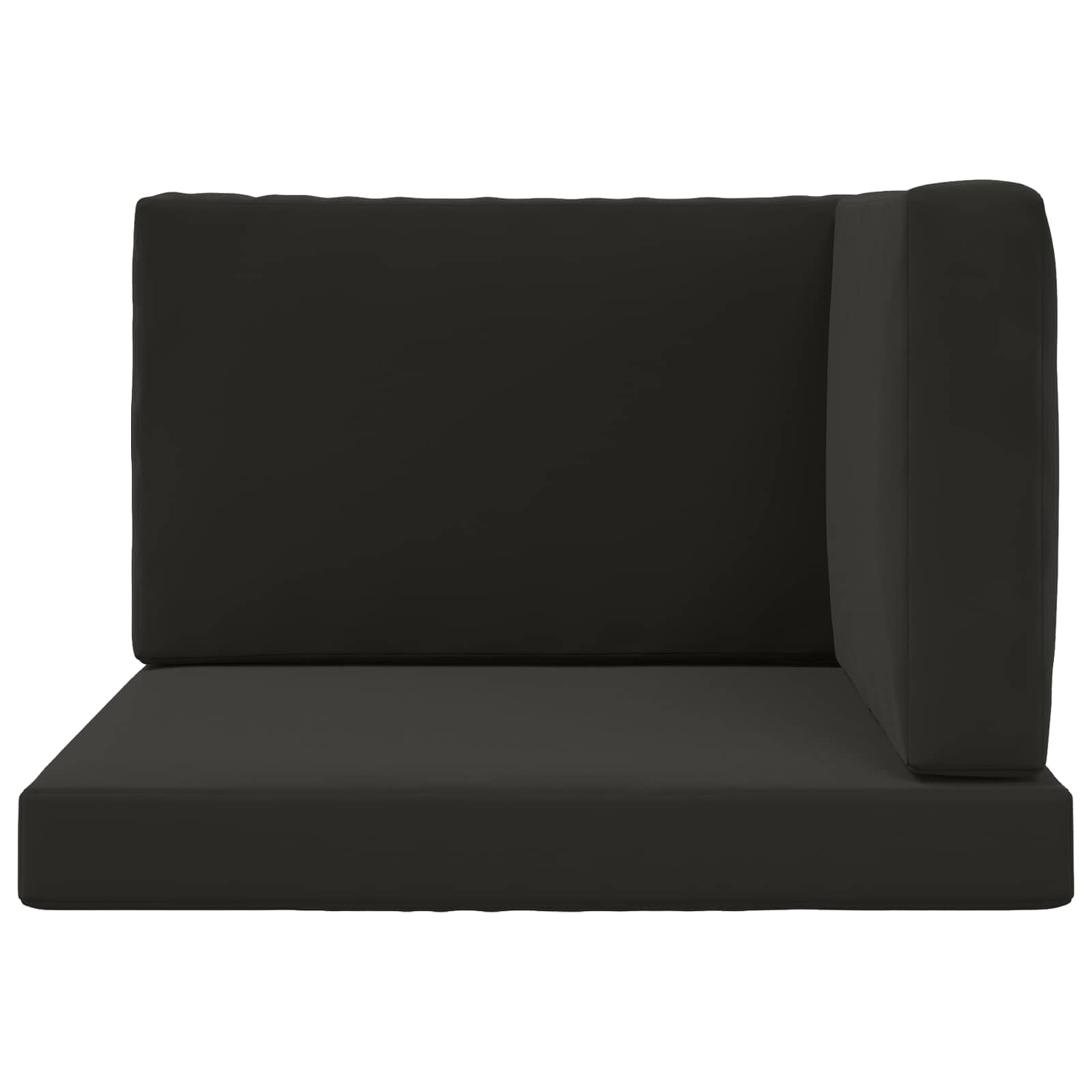 Buiten bankkussen 3 pcs Zwart Polyester