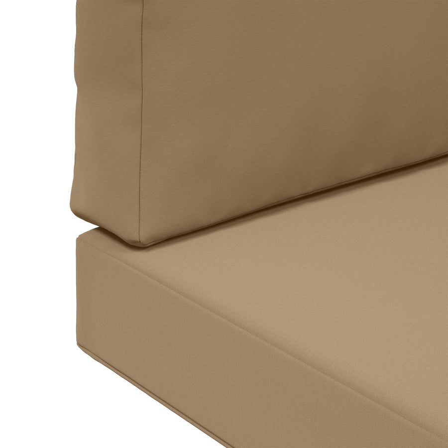 Buiten bankkussen 3 pcs Taupe Polyester