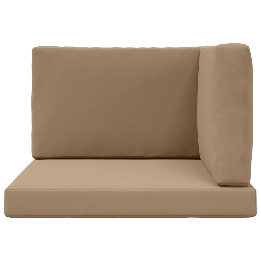 Buiten bankkussen 3 pcs Taupe Polyester