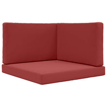 Buiten bankkussen 3 pcs Wijnrood Polyester