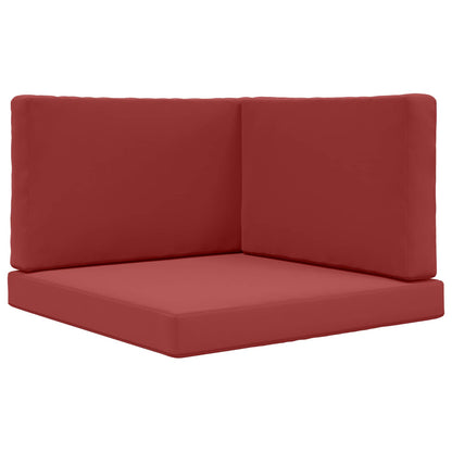 Buiten bankkussen 3 pcs Wijnrood Polyester