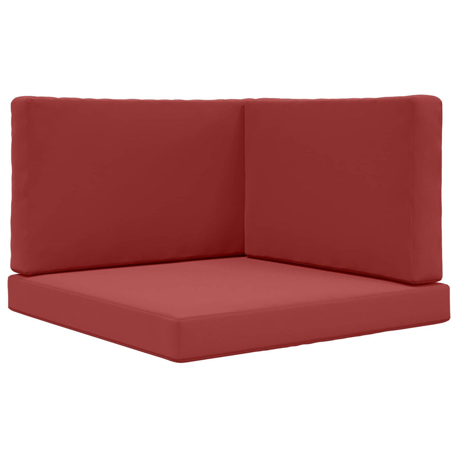 Buiten bankkussen 3 pcs Wijnrood Polyester