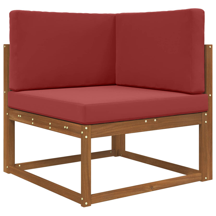 Buiten bankkussen 3 pcs Wijnrood Polyester