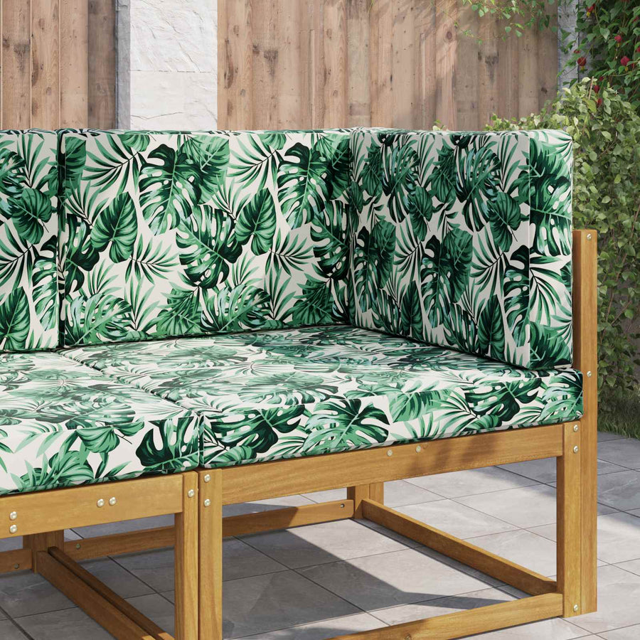 Buiten bankkussen 3 pcs Bladpatroon Polyester