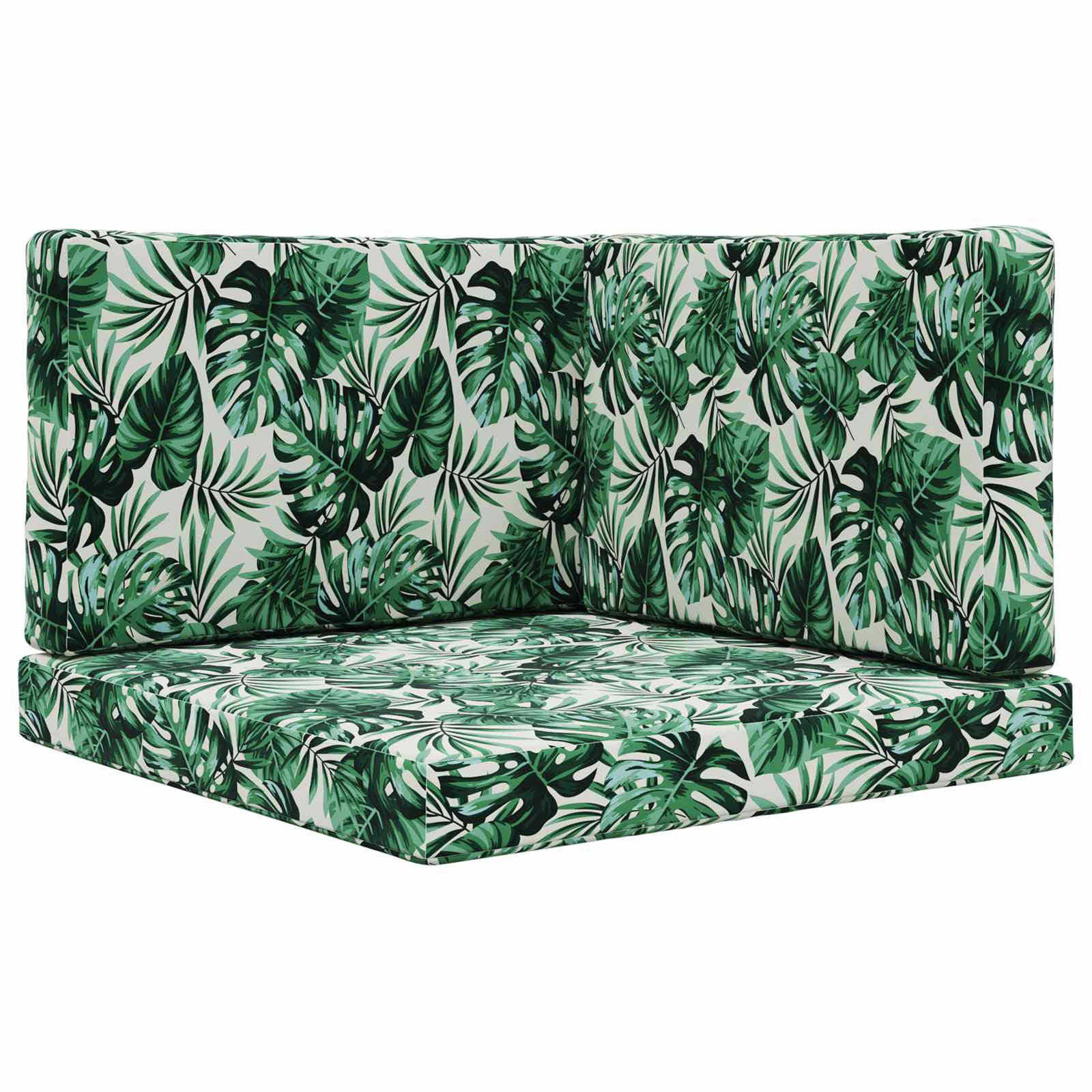 Buiten bankkussen 3 pcs Bladpatroon Polyester