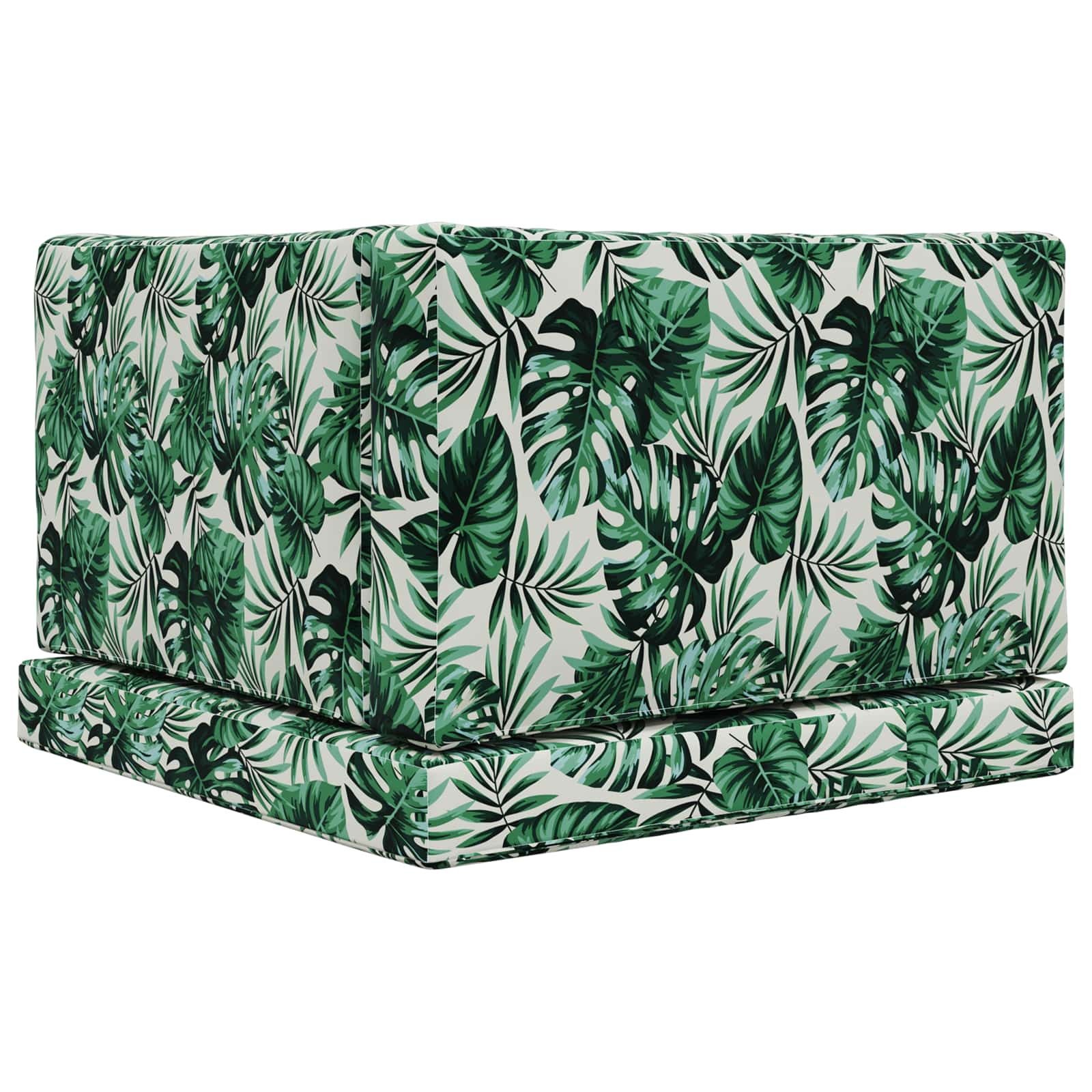 Buiten bankkussen 3 pcs Bladpatroon Polyester