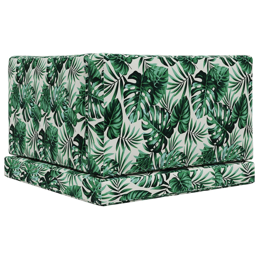 Buiten bankkussen 3 pcs Bladpatroon Polyester