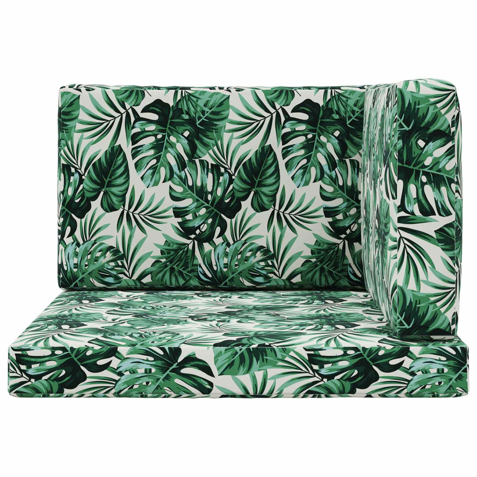 Buiten bankkussen 3 pcs Bladpatroon Polyester
