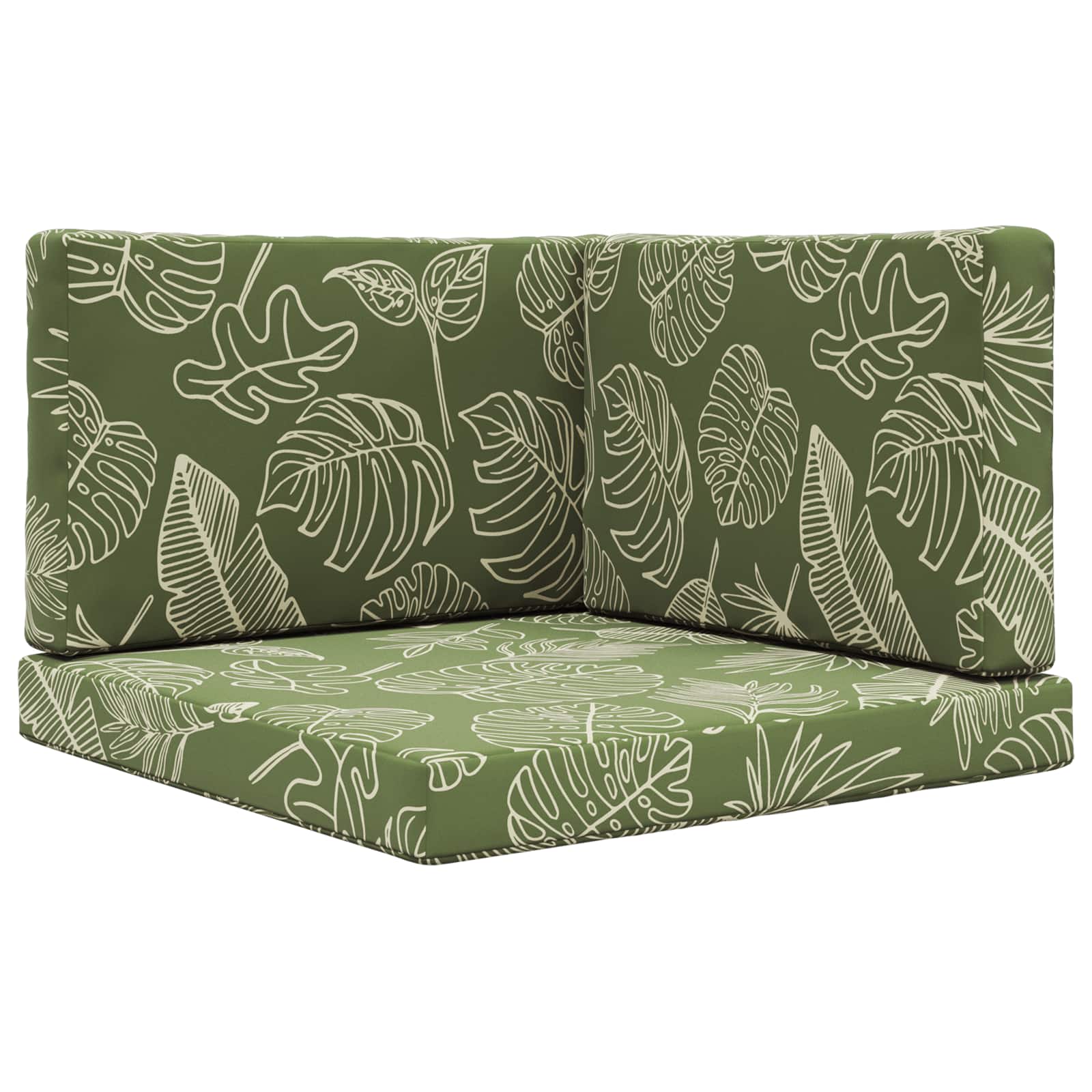 Buiten bankkussen 3 pcs Bladontwerp Polyester