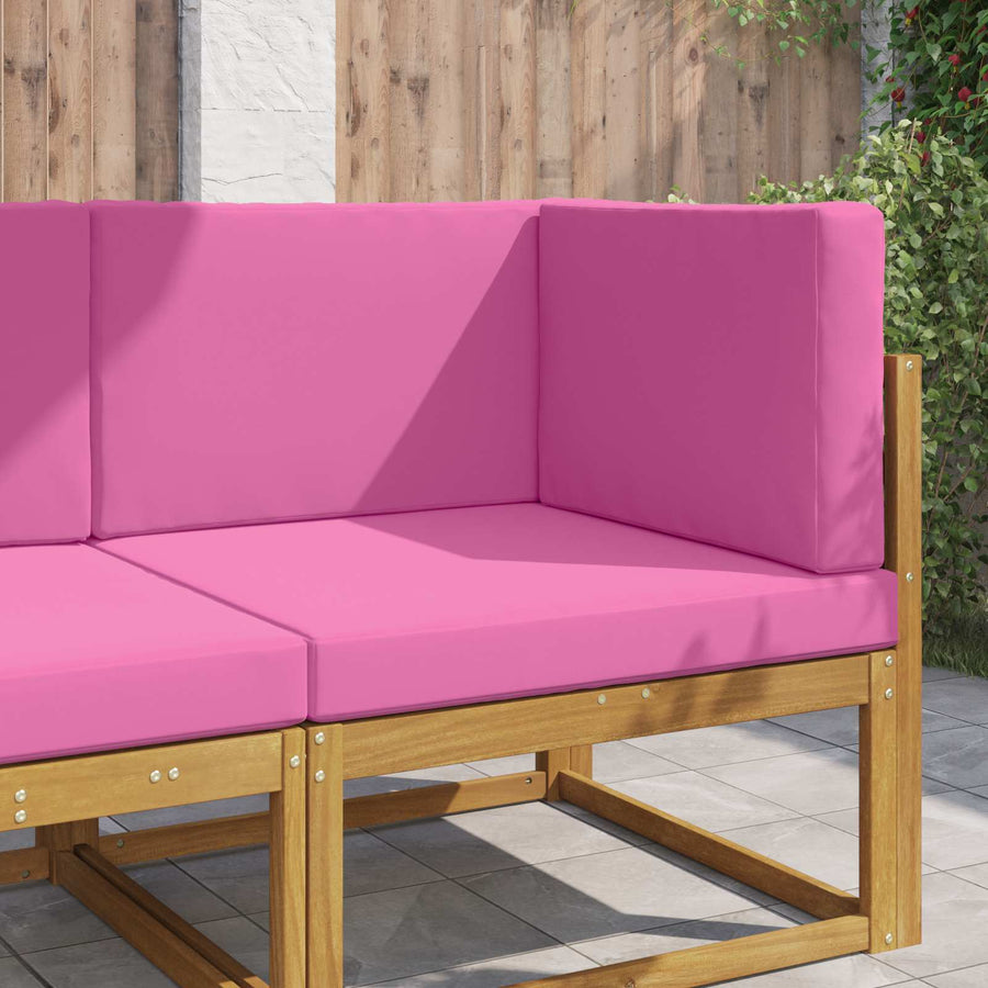 Buiten bankkussen 3 pcs Roze Polyester