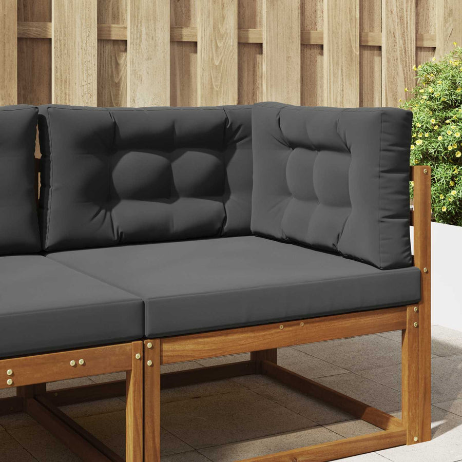 Buiten bankkussen 3 pcs Antraciet Polyester