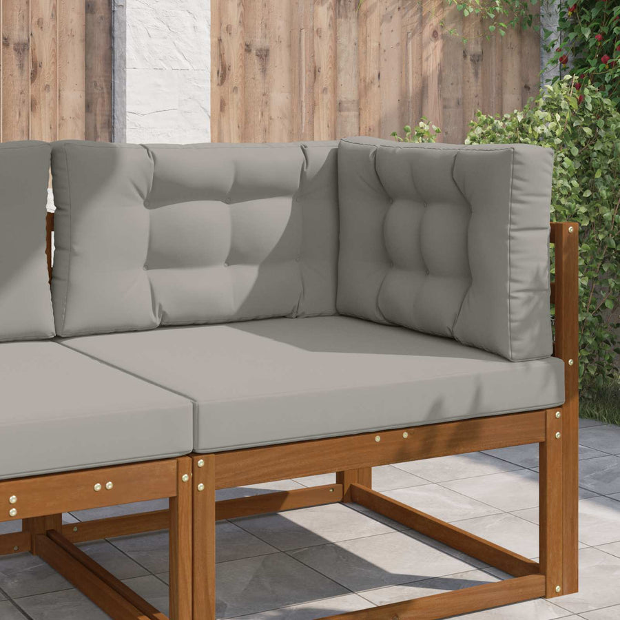Buiten bankkussen 3 pcs Grijs Polyester