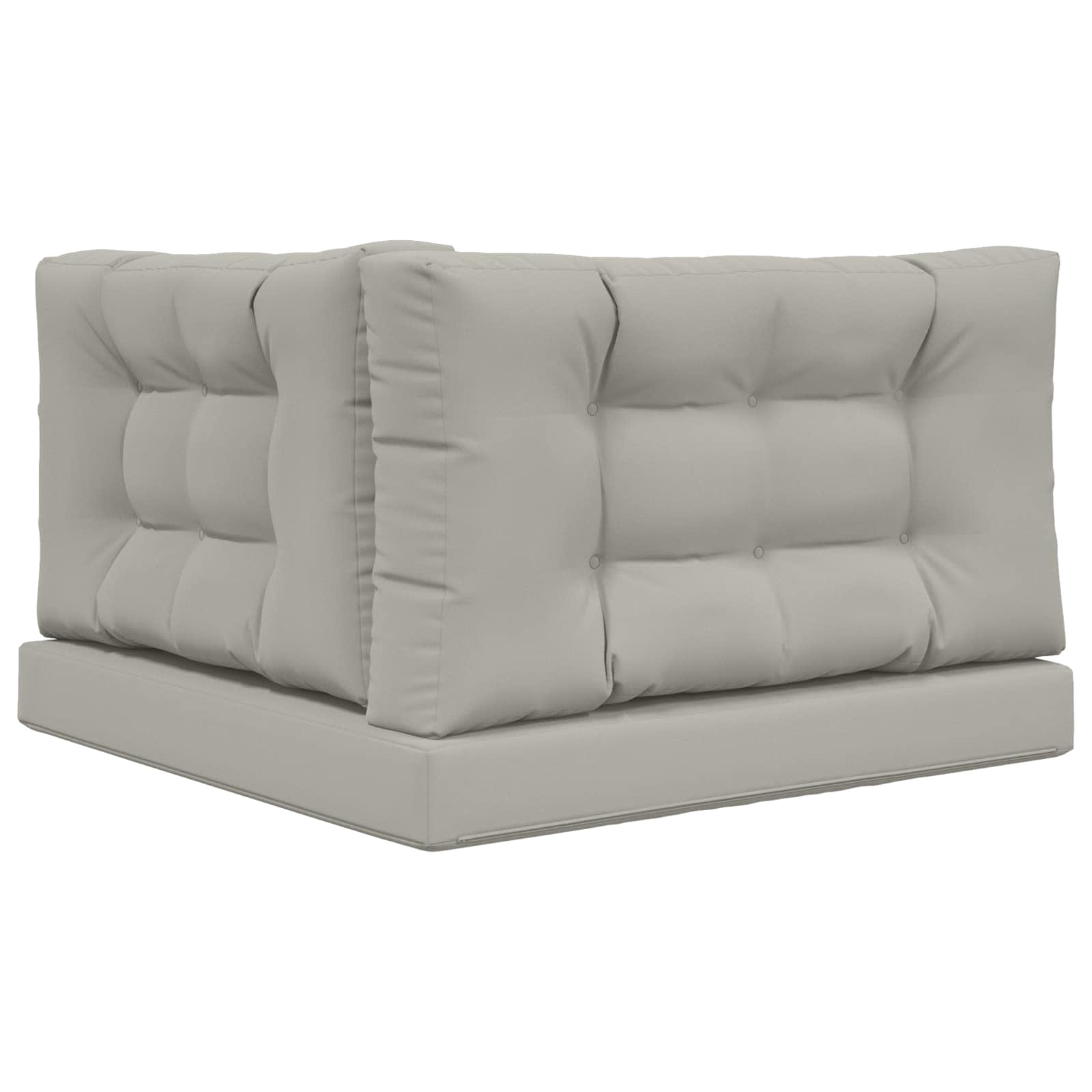 Buiten bankkussen 3 pcs Grijs Polyester