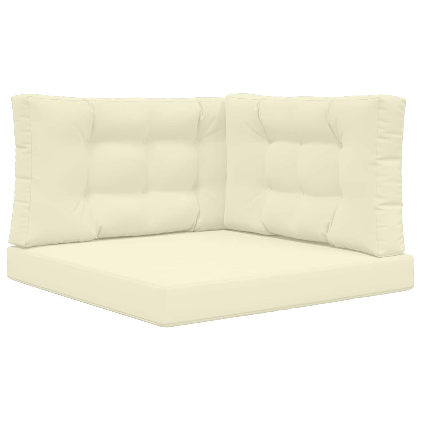 Buiten bankkussen 3 pcs Crème Polyester