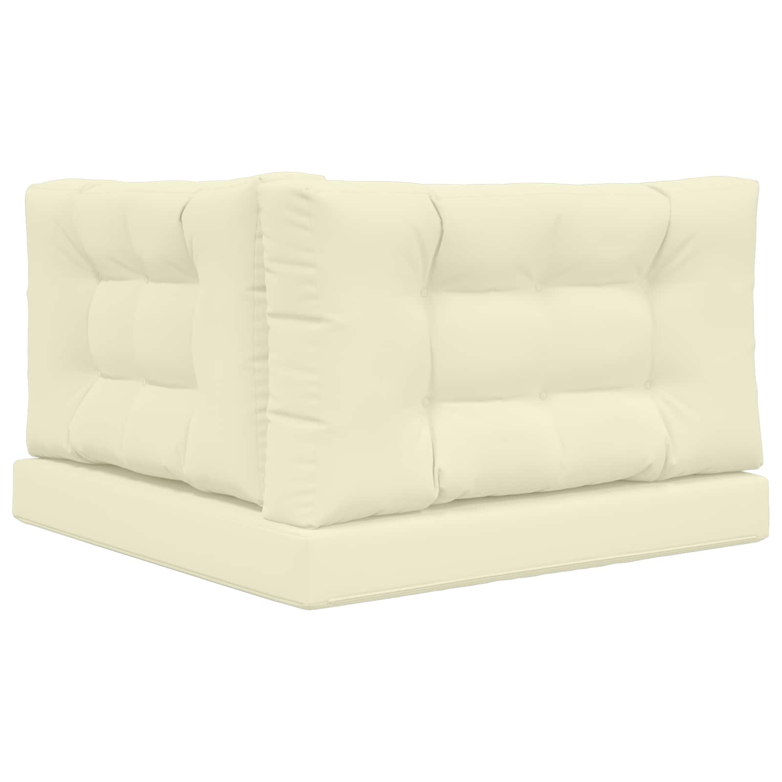 Buiten bankkussen 3 pcs Crème Polyester