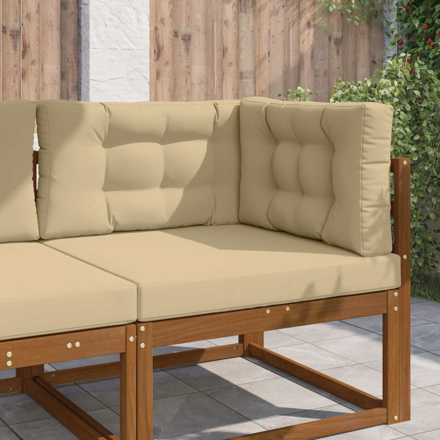 Buiten bankkussen 3 pcs Beige Polyester