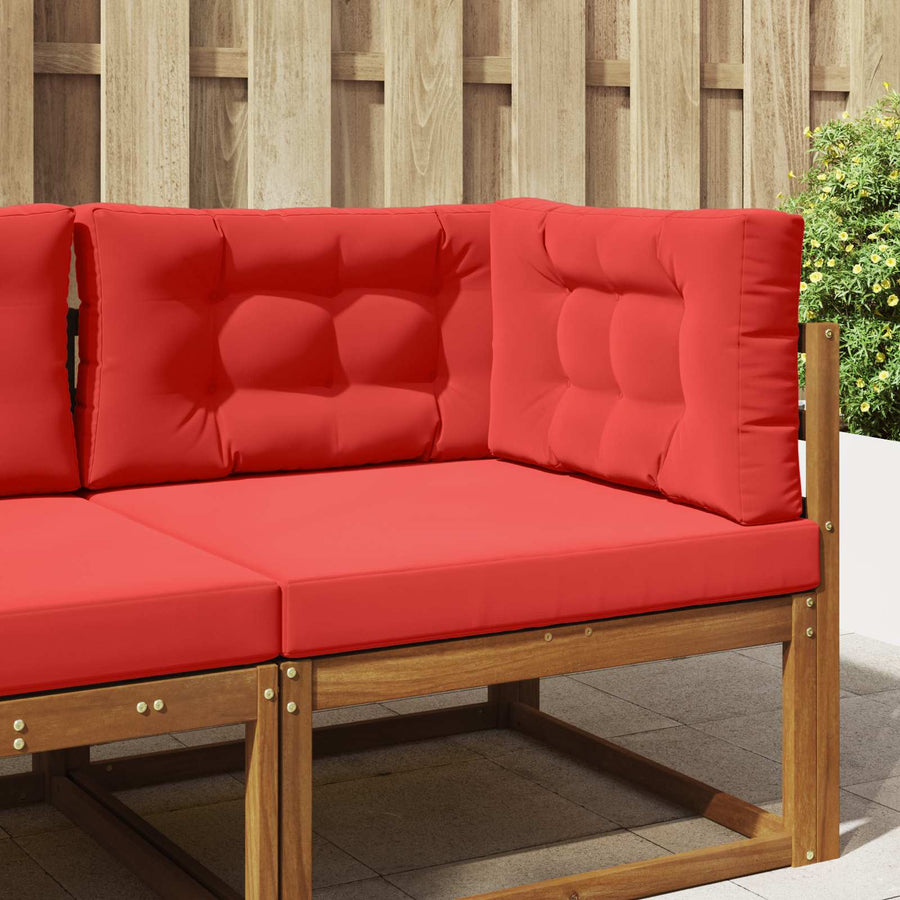 Buiten bankkussen 3 pcs Rood Polyester