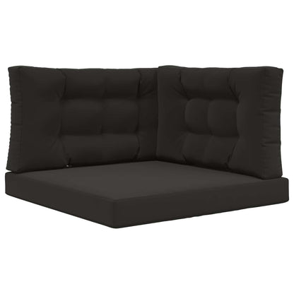 Buiten bankkussen 3 pcs Zwart Polyester