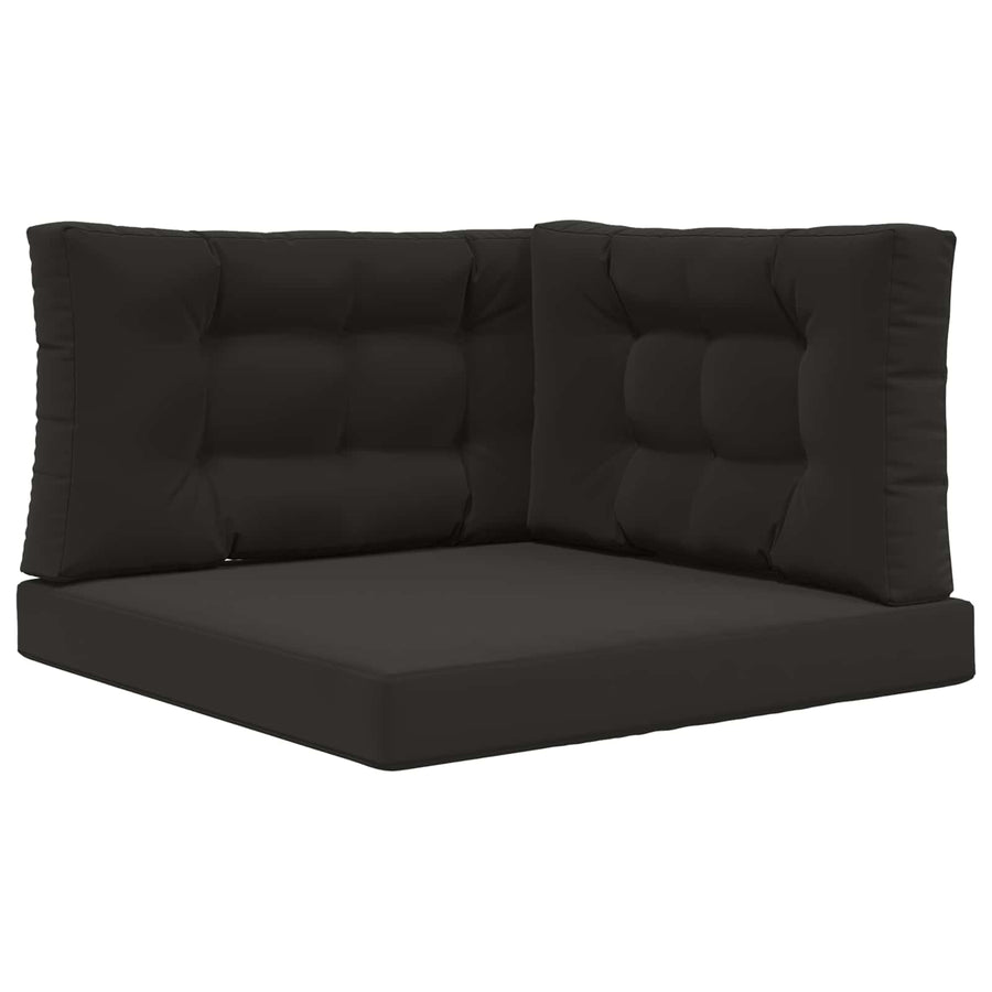 Buiten bankkussen 3 pcs Zwart Polyester