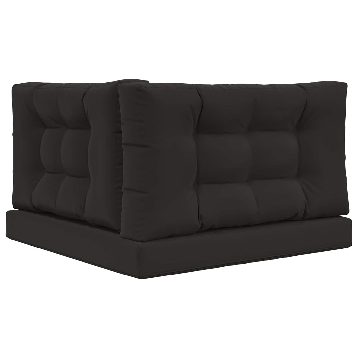 Buiten bankkussen 3 pcs Zwart Polyester