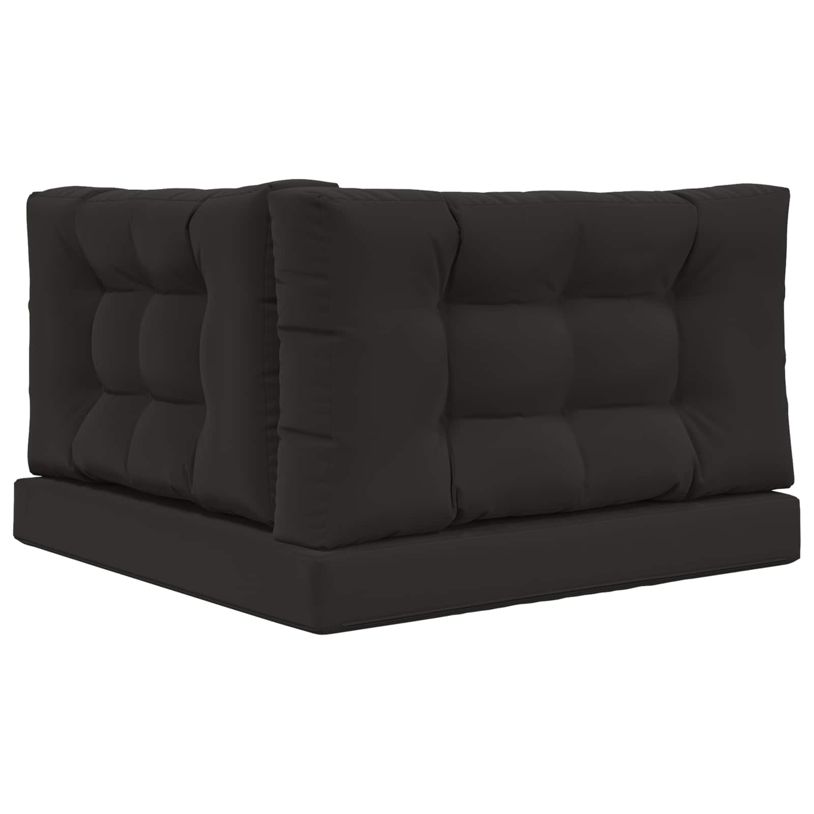 Buiten bankkussen 3 pcs Zwart Polyester