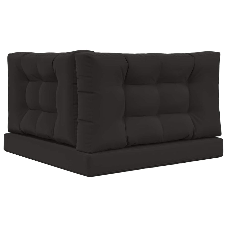 Buiten bankkussen 3 pcs Zwart Polyester