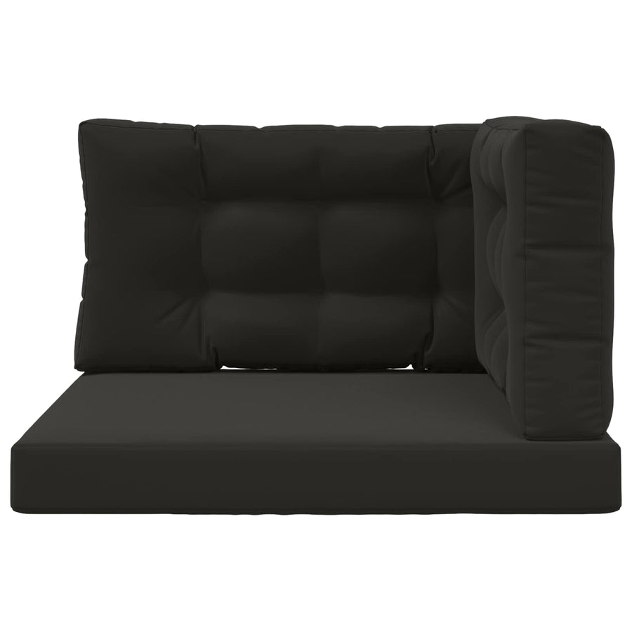 Buiten bankkussen 3 pcs Zwart Polyester