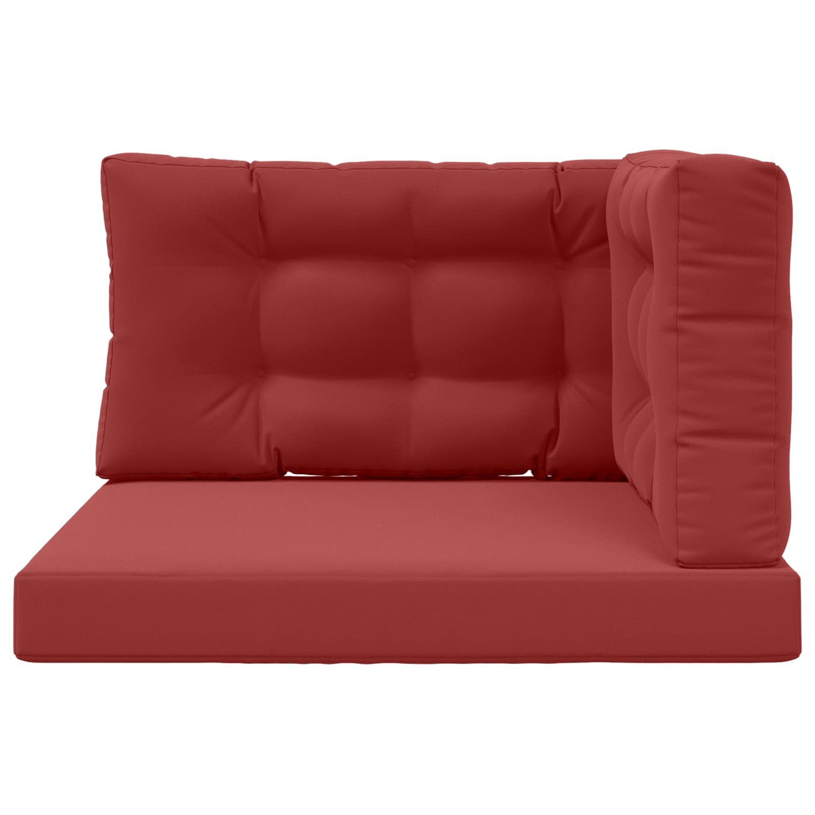 Buiten bankkussen 3 pcs Wijnrood Polyester