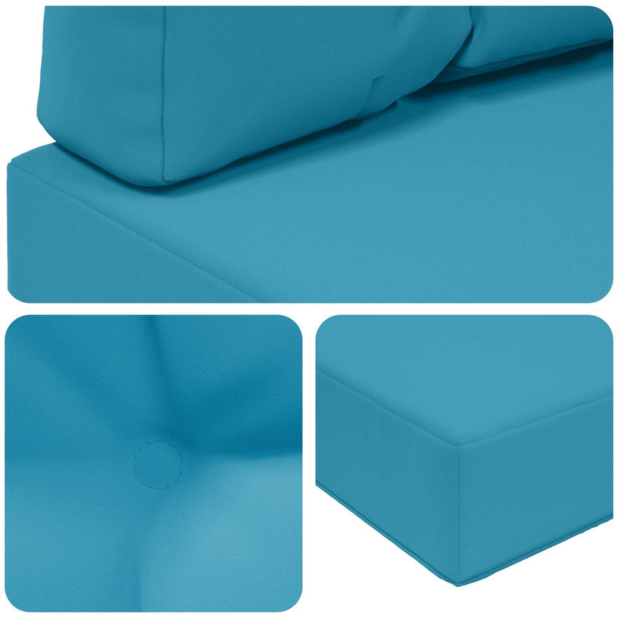 Buiten bankkussen 3 pcs Koninklijk Blauw Polyester