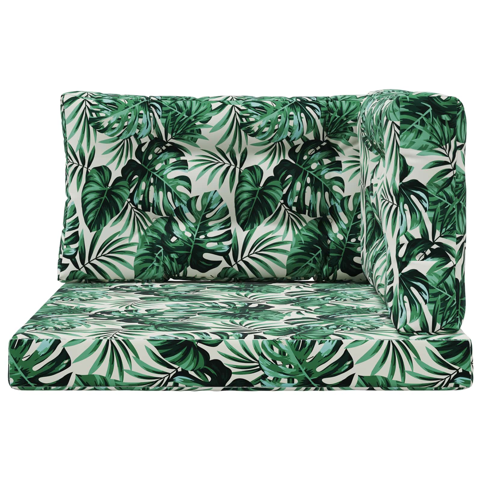 Buiten bankkussen 3 pcs Bladpatroon Polyester