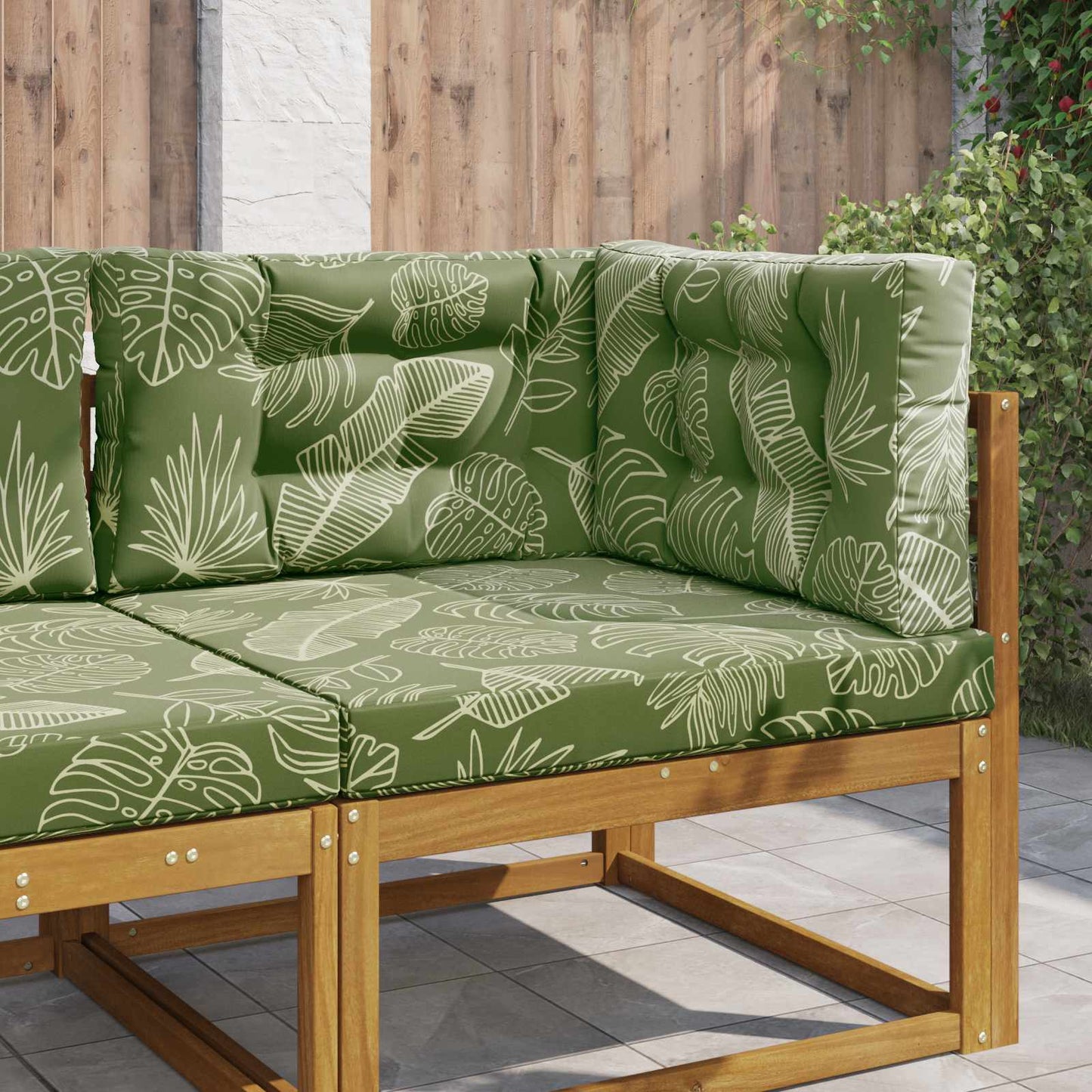 Buiten bankkussen 3 pcs Bladontwerp Polyester