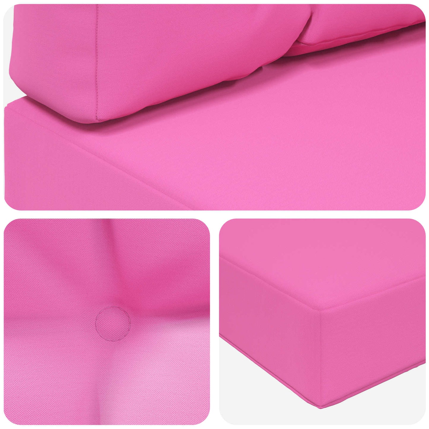Buiten bankkussen 3 pcs Roze Polyester
