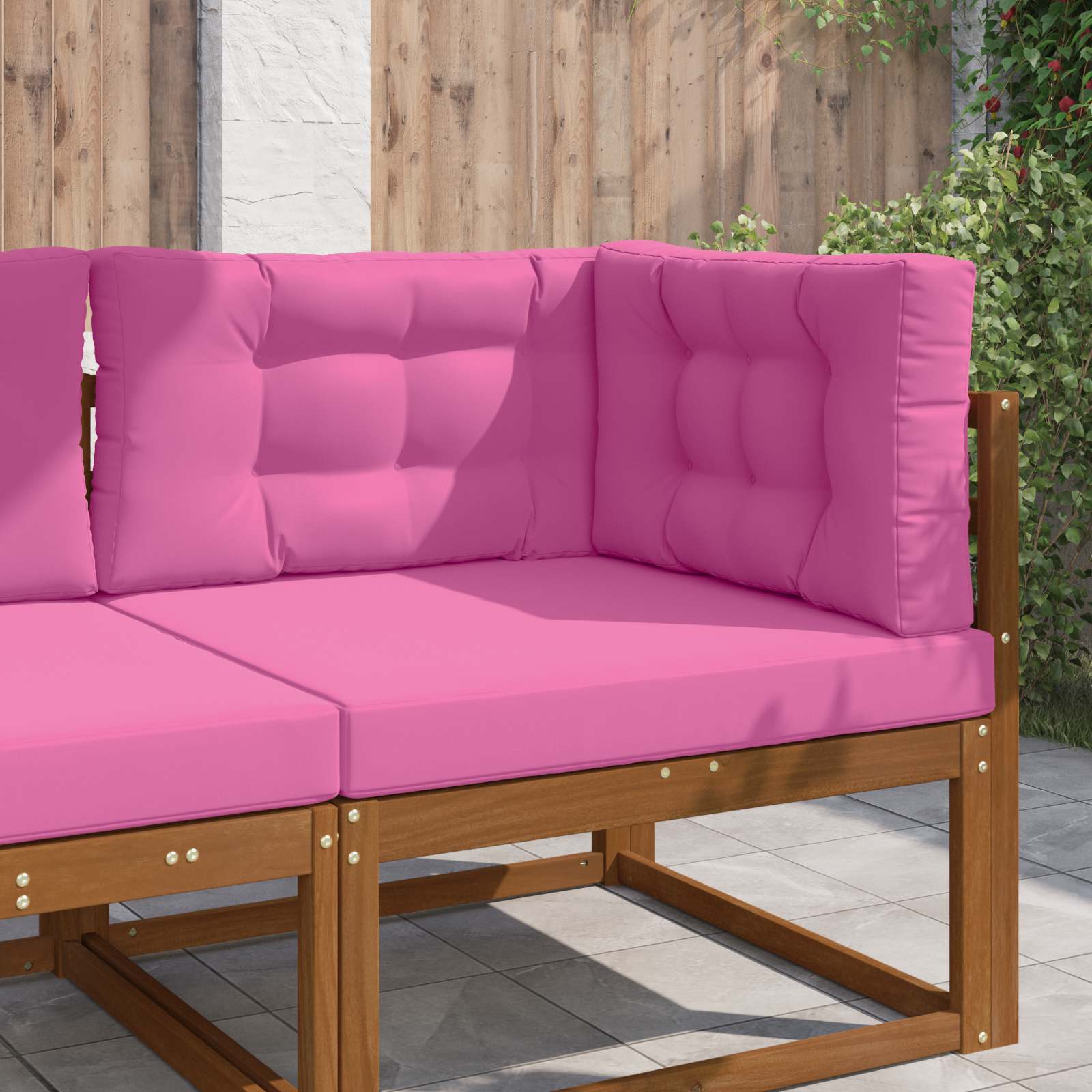 Buiten bankkussen 3 pcs Roze Polyester