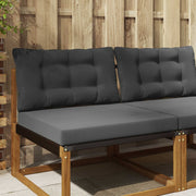 Buiten kussen set antraciet polyester