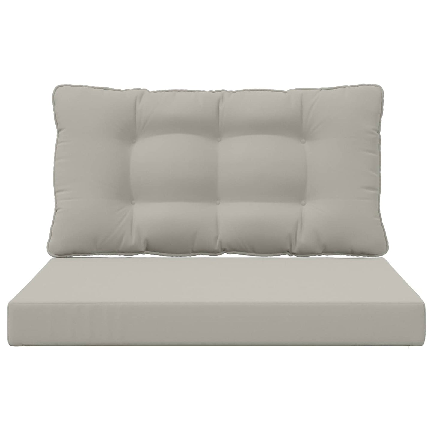 Buiten bankkussen 2 pcs Grijs Polyester