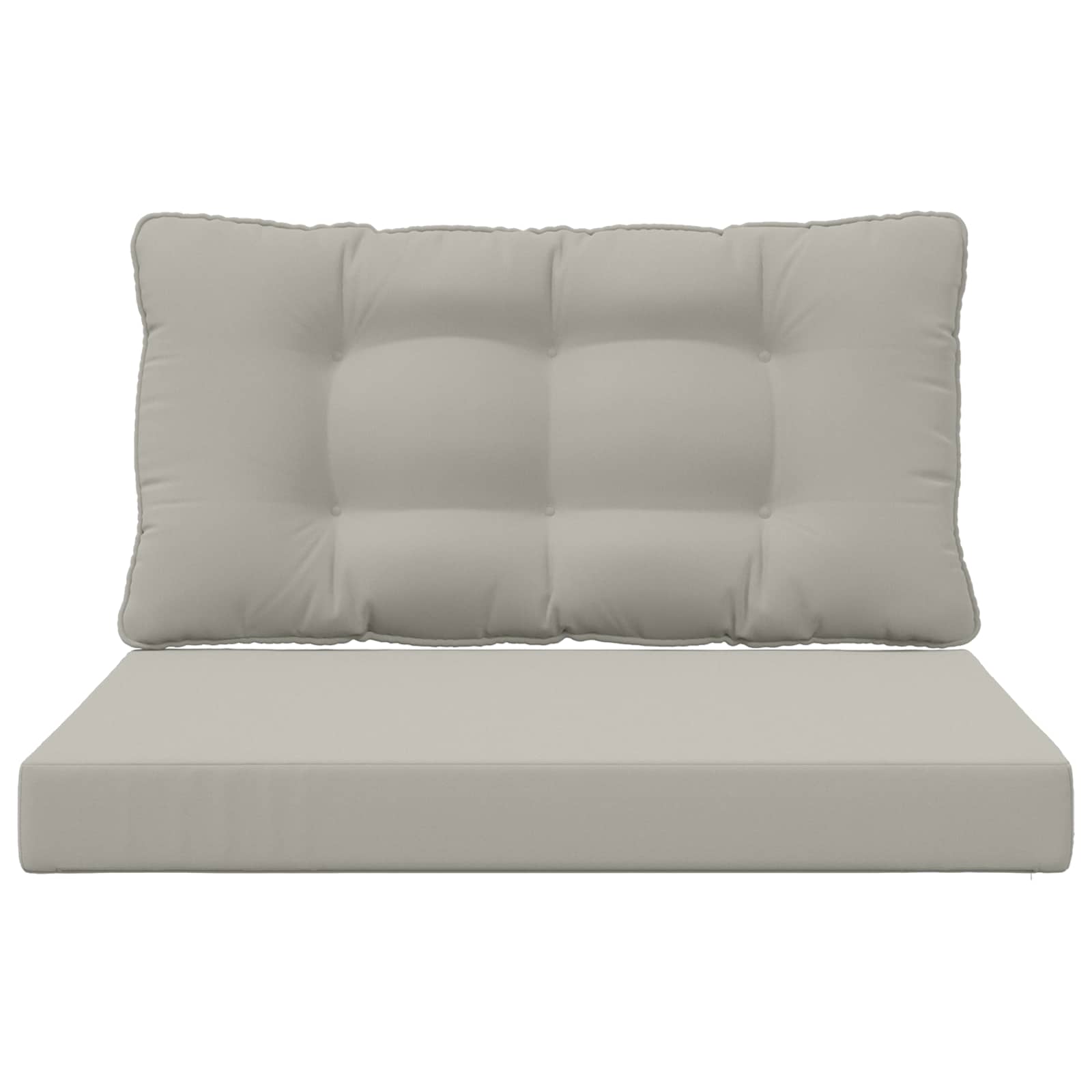 Buiten bankkussen 2 pcs Grijs Polyester