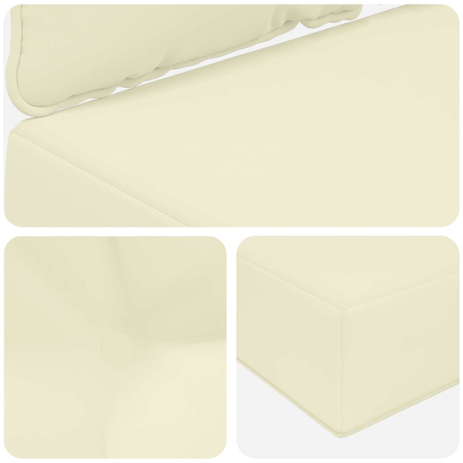 Buiten bankkussen 2 pcs Crème Polyester