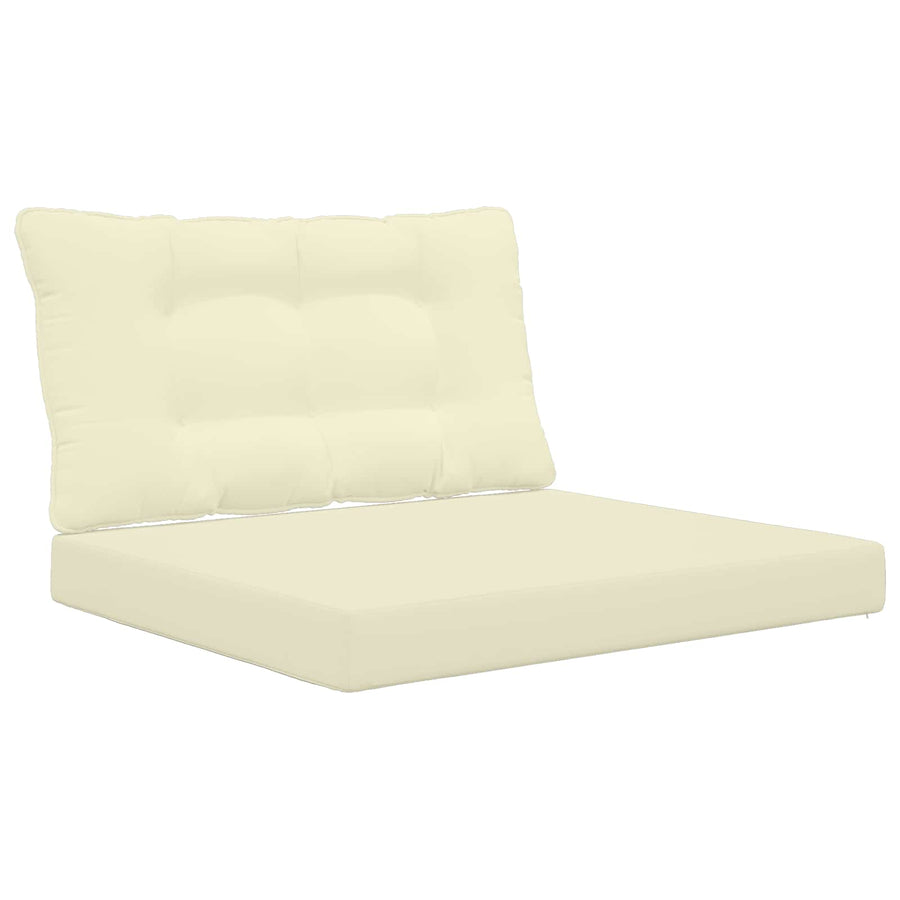 Buiten bankkussen 2 pcs Crème Polyester