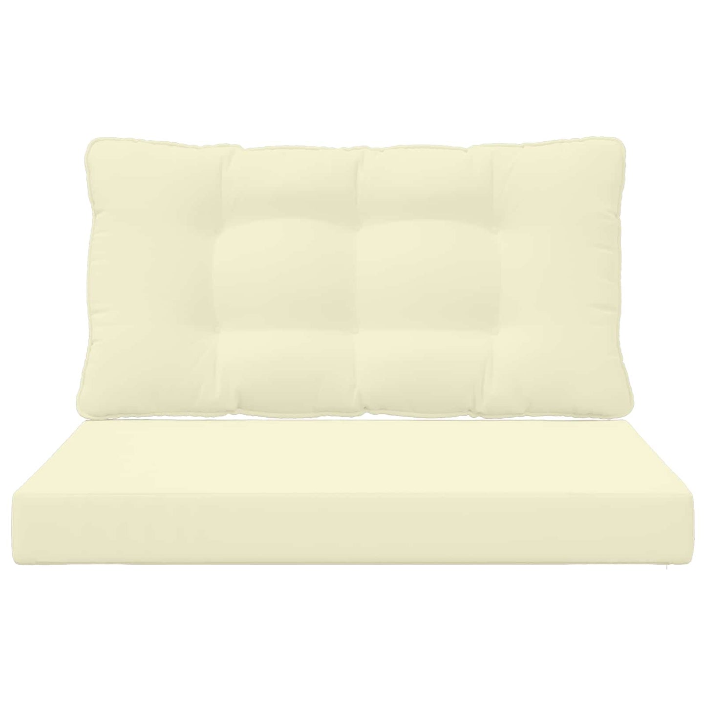 Buiten bankkussen 2 pcs Crème Polyester
