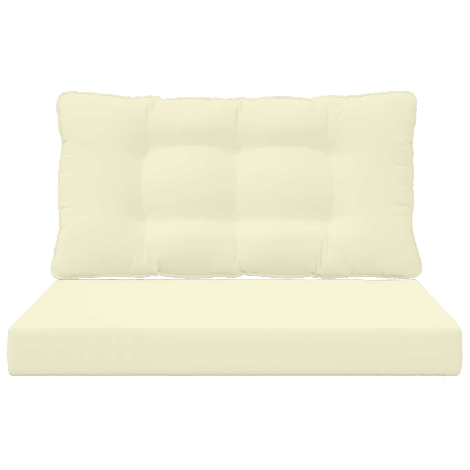 Buiten bankkussen 2 pcs Crème Polyester