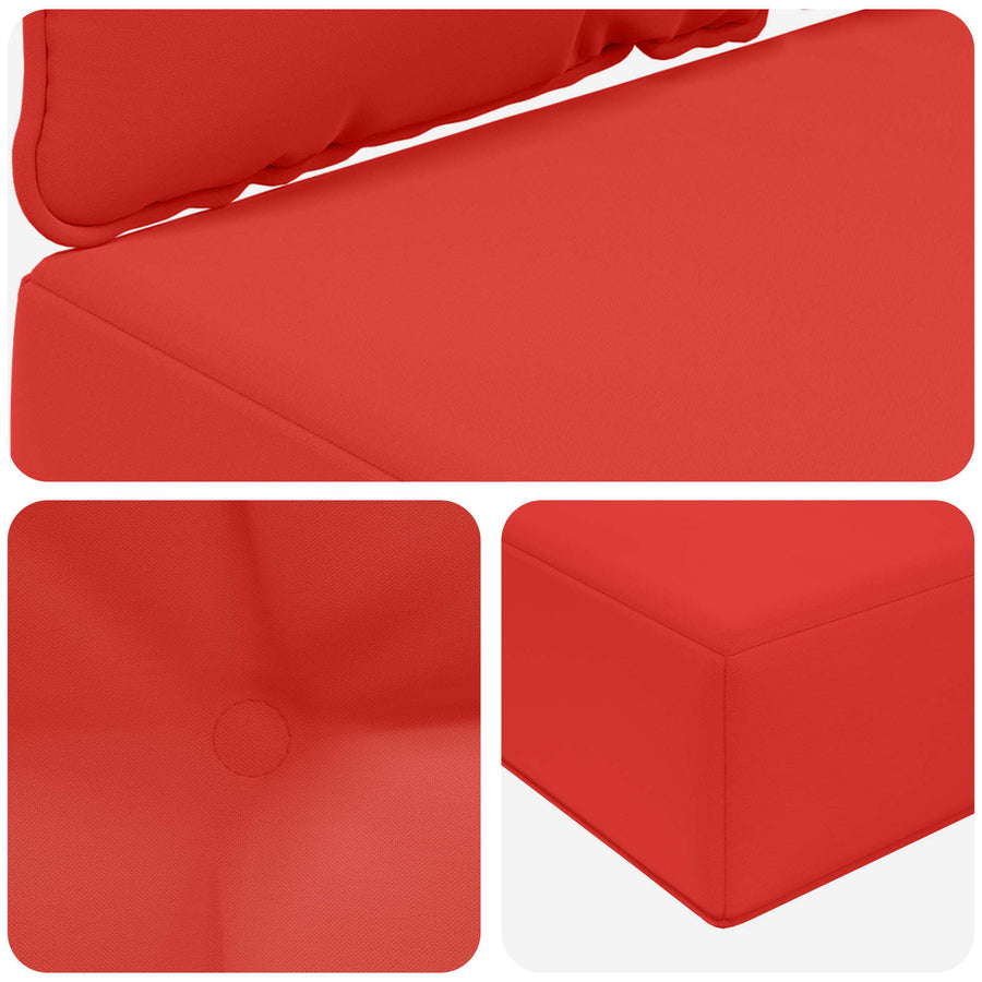 Buiten bankkussen 2 pcs Rood Polyester