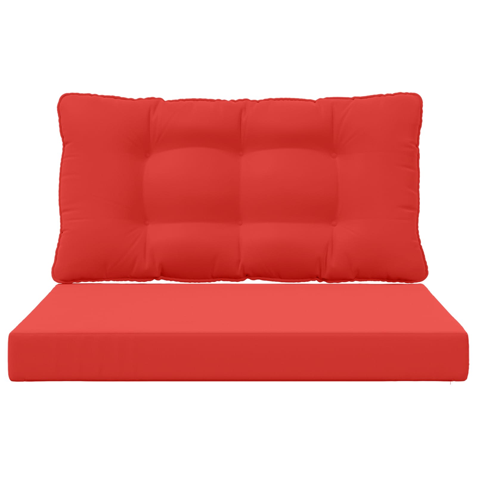 Buiten bankkussen 2 pcs Rood Polyester