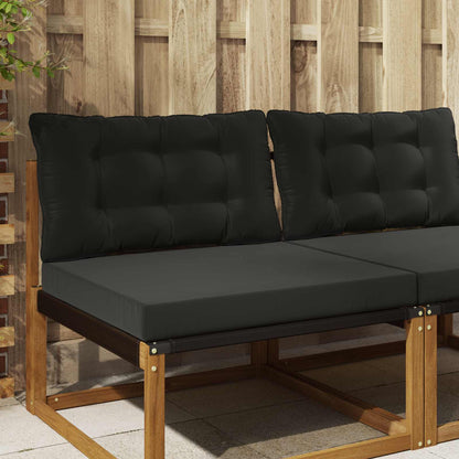 Buiten bankkussen 2 pcs Zwart Polyester