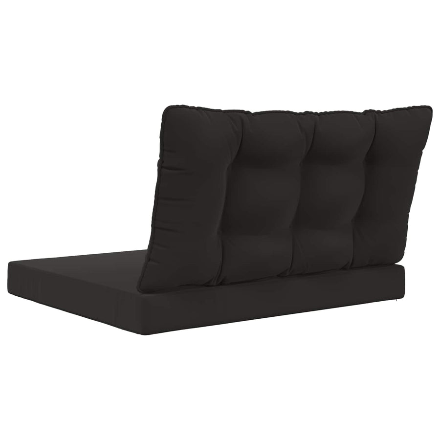 Buiten bankkussen 2 pcs Zwart Polyester