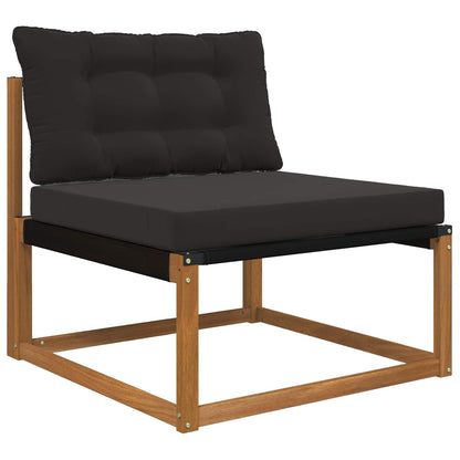 Buiten bankkussen 2 pcs Zwart Polyester