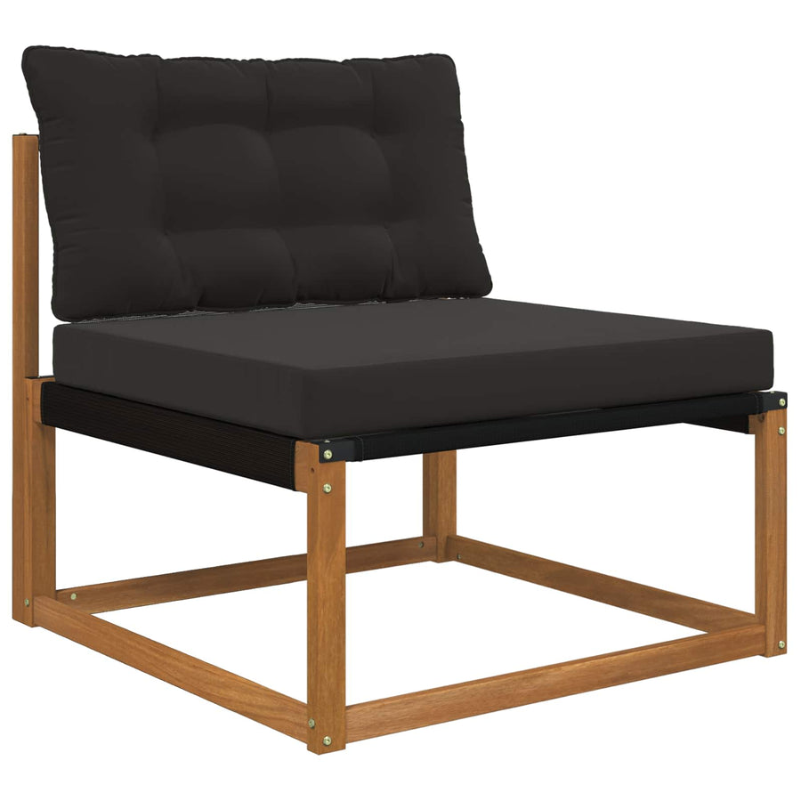 Buiten bankkussen 2 pcs Zwart Polyester